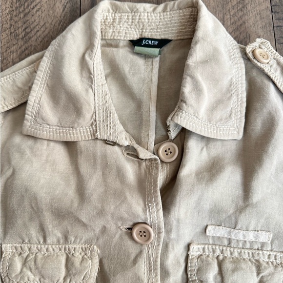 J. Crew Tan Utility Jacket military field - Picture 5 of 9